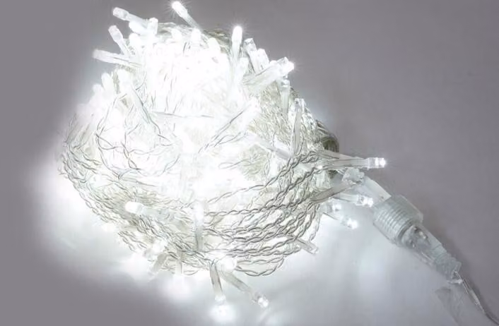 Luci di Natale Cascata 240 Flash LED 200x100 cm Luce da Cavo 3m Trasparente
