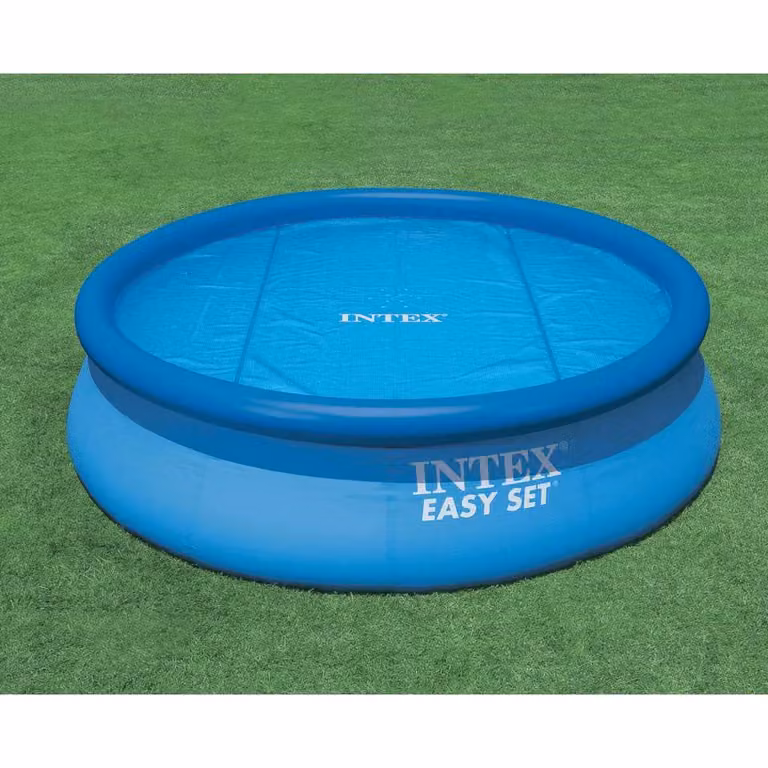 Copertura Solare Termica Intex per Piscina Rotonda, Blu, Diametro: 549 cm