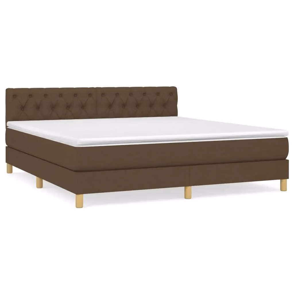 Letto Ibrido con Giroletto a Molle e Materasso vidaXL, Marrone e Bianco, L/P/H: 160 x 200 x 88 cm – 2