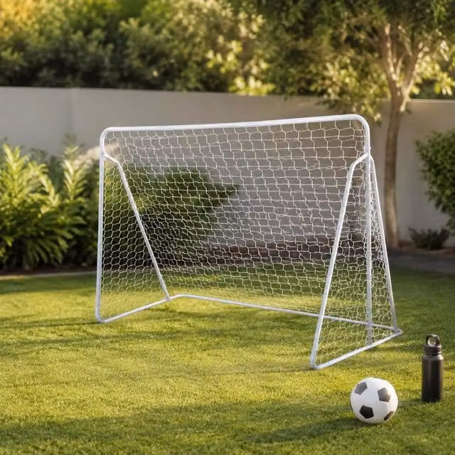Football Goal Nets, 2 Pieces, 240 X 90 X 150 Cm, Steel