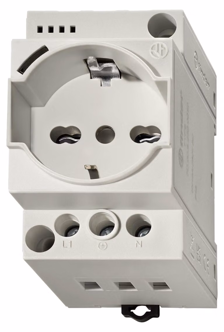 Presa Finder grigio 7U.00.8.230.0010 w.display LED f.armadio di comando REG 60 (7U0082300010)