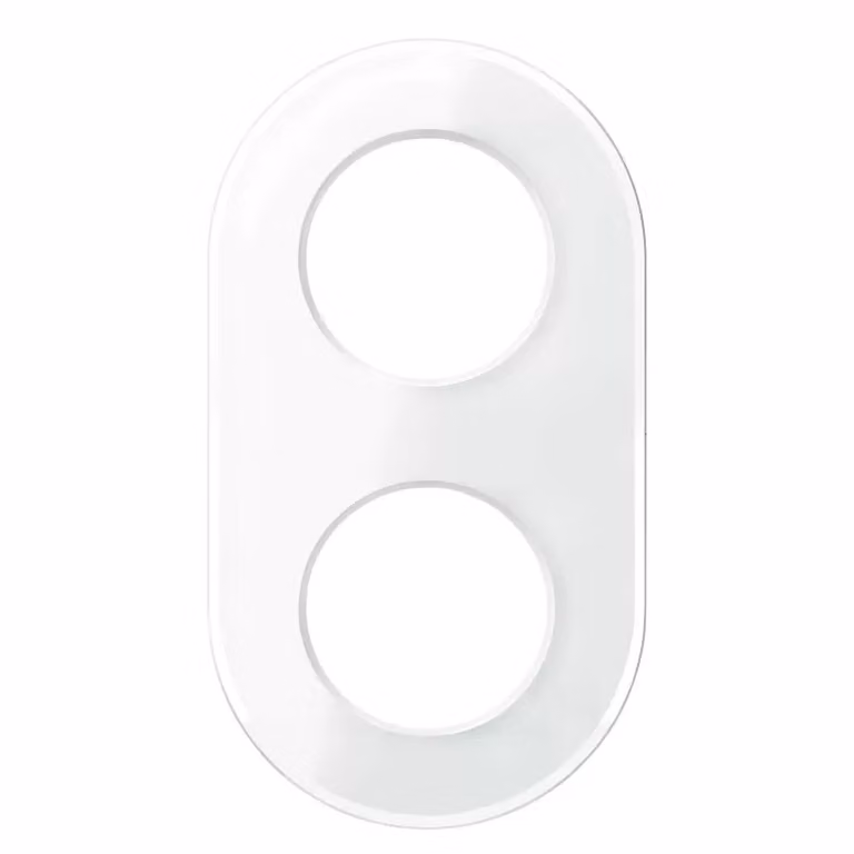 Telaio in vetro bianco, doppio - Telaio a 2 ingressi bianco WDE011407