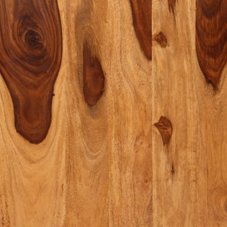 vidaXL Tavolo da pranzo in legno massiccio e acciaio 180 cm