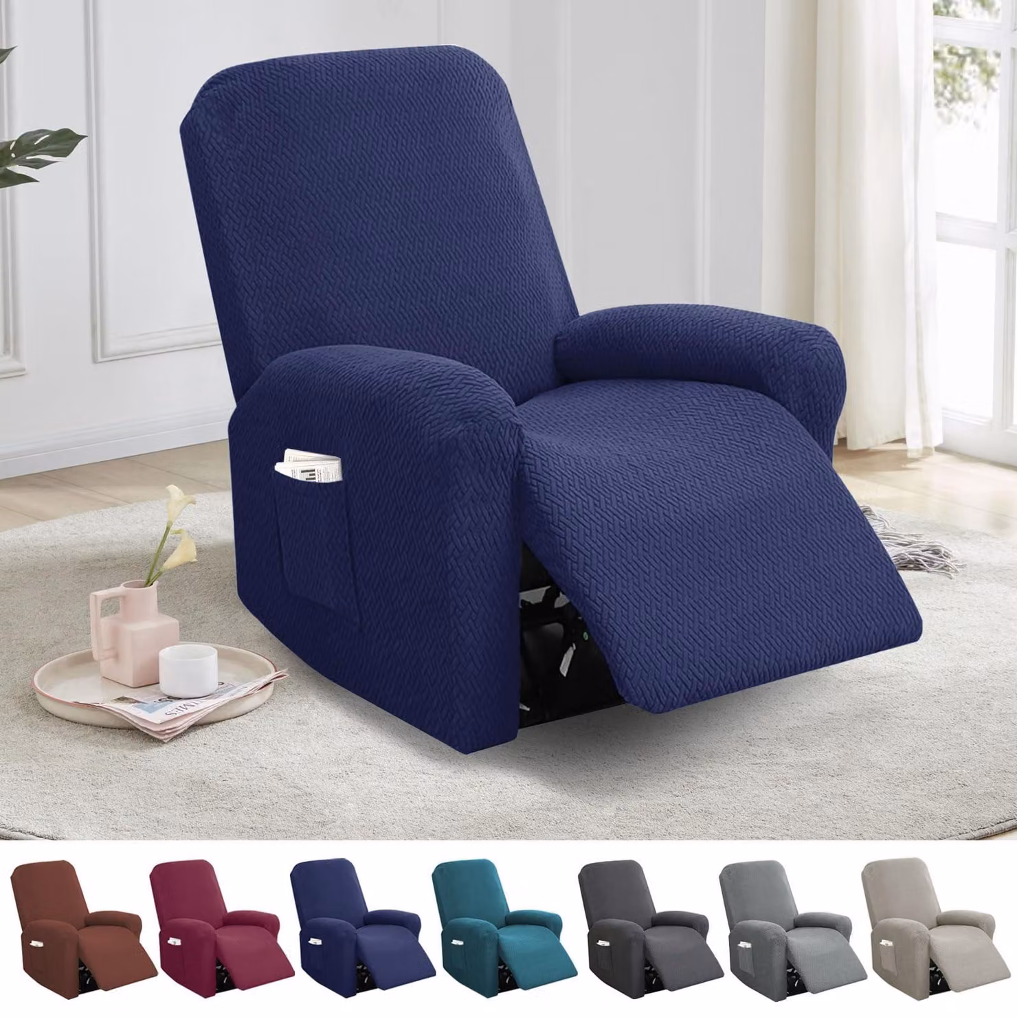 Omgoods - Set di 4 copri-sedile per poltrona relax