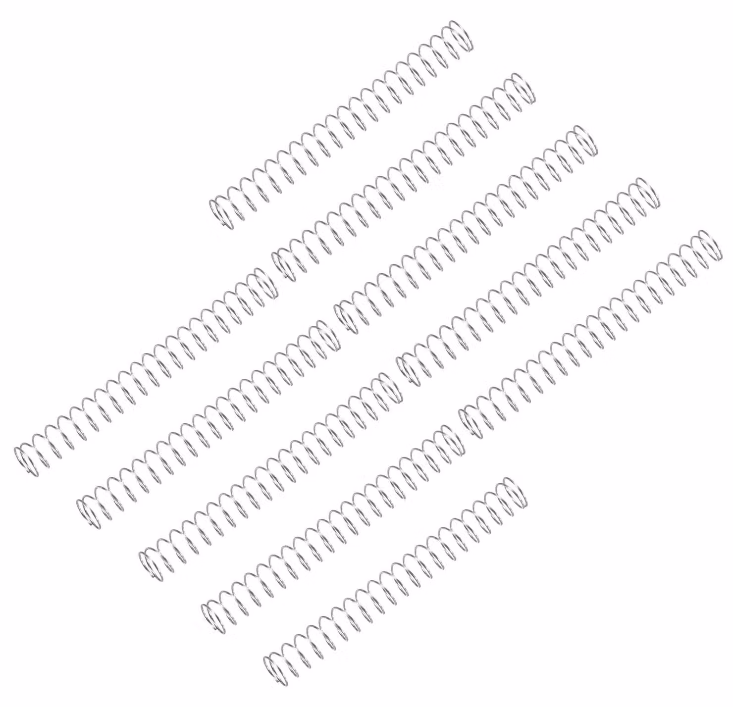 Molla a compressione, dimensioni 0,2 x 3 x 25 mm, acciaio inossidabile 304, confezione da 10 pezzi