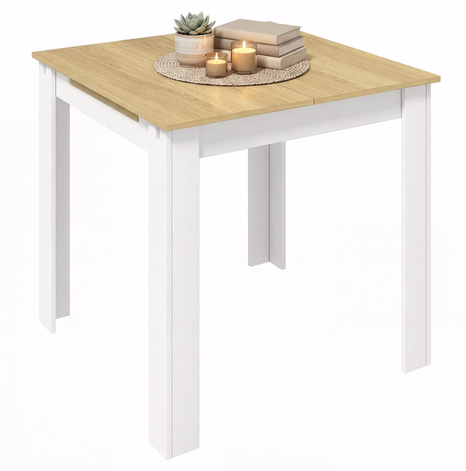 VCM tavolo da pranzo allungabile, tavolo da cucina in legno 80-120 cm, tavolo da pranzo compatto per cucina e zona pranzo, tavolo Pesoli