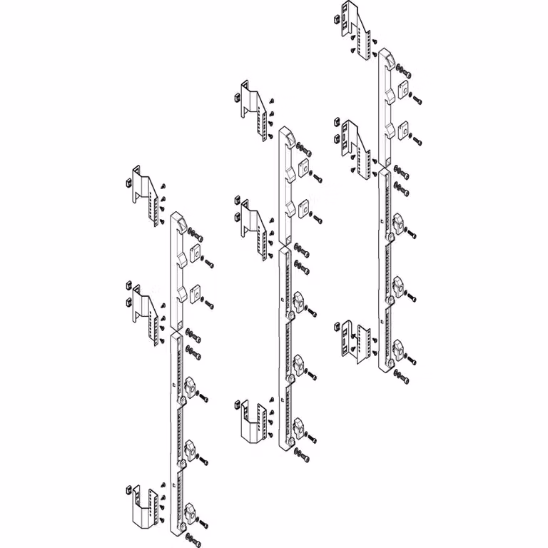 Modulo barra collettrice ABN a incasso 3-4FB/8RE 185 mm per CU 40x10 - 60x10 mm, a 5 poli, EBM 150 mm MTS48905