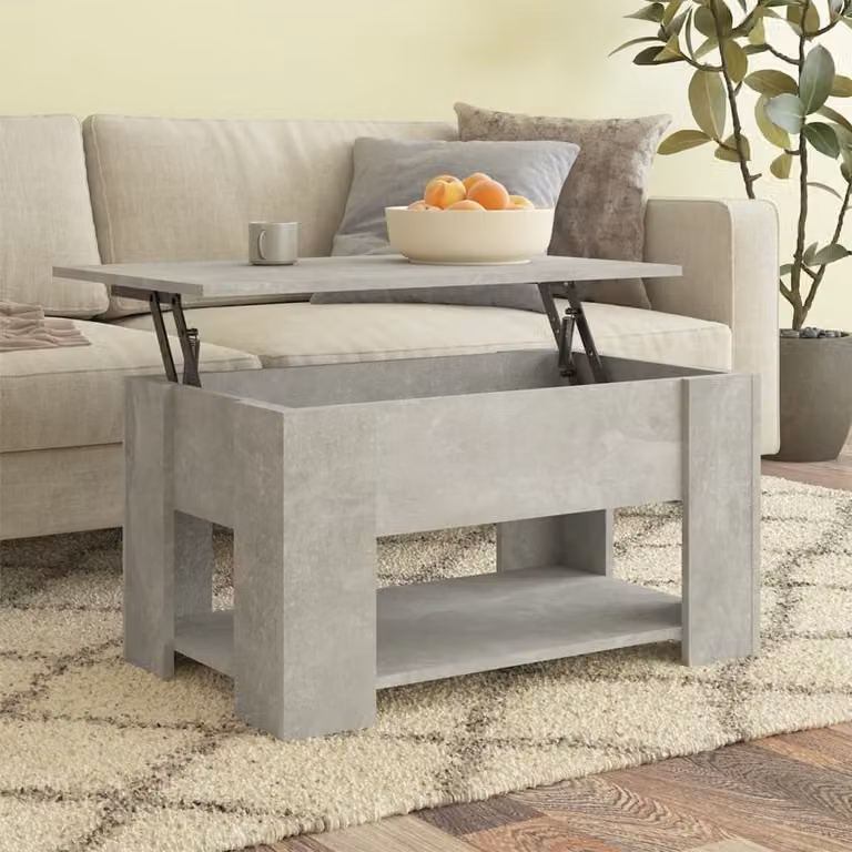Maison Exclusive - Tavolino grigio cemento 79x49x41 cm Materiale ligneo