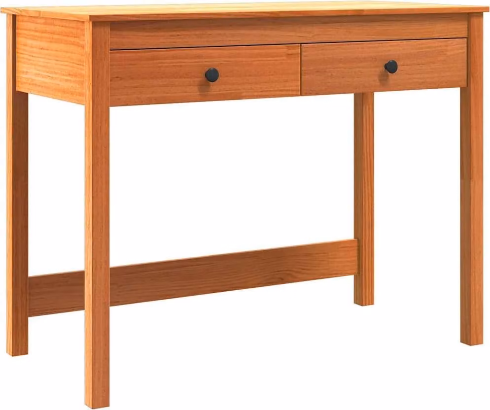 Scrivania Max Marrone 100 x 50 x 78 cm Pino massello