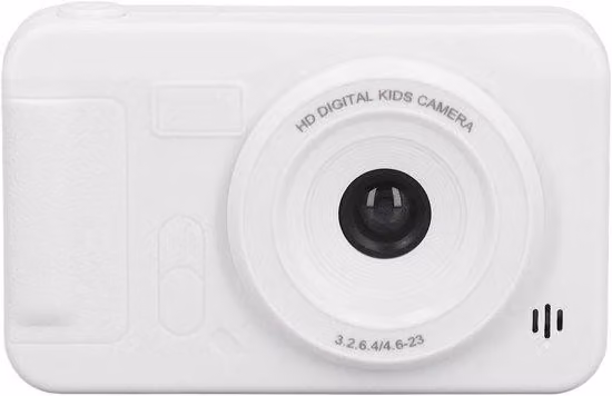 Fotocamera digitale da viaggio da 40MP con risoluzione 4K HD, zoom 8x, colore bianco, autofocus e stabilizzazione anti-vibrazione