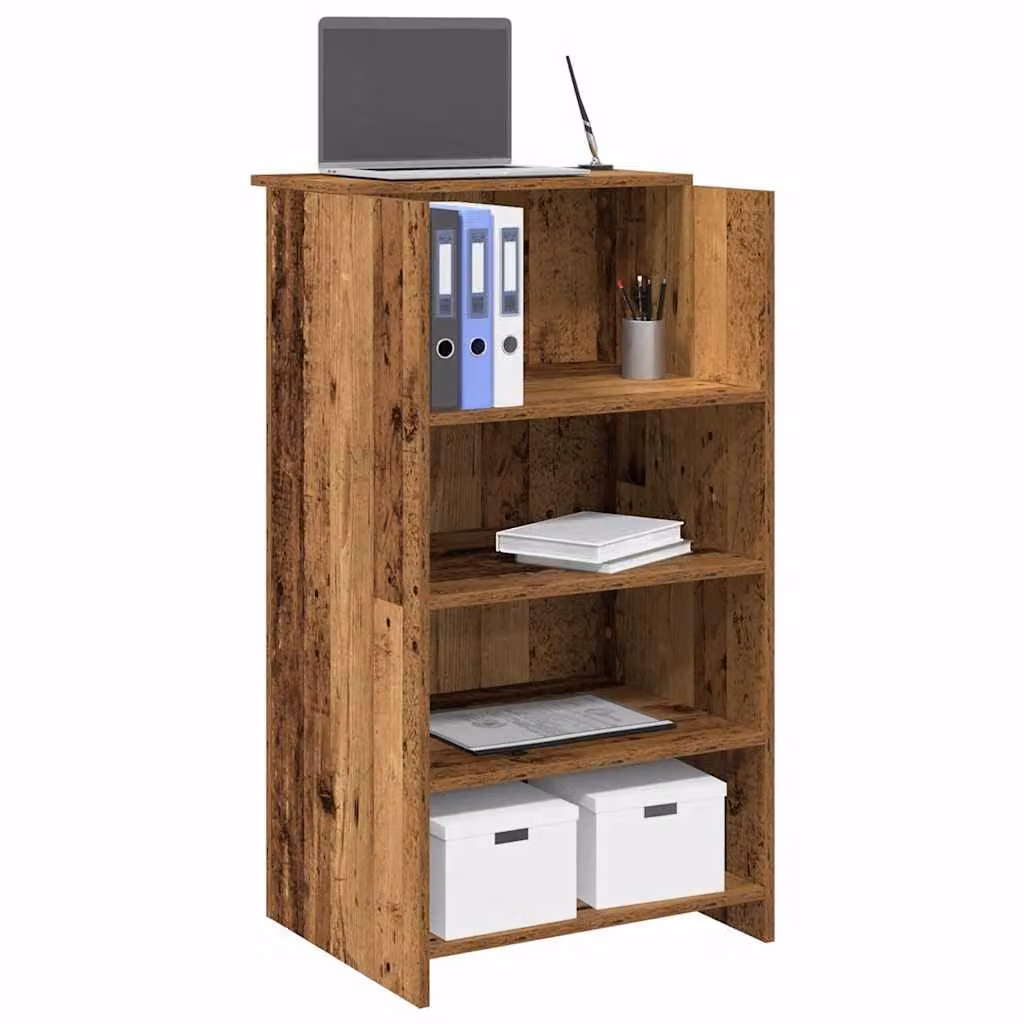 vidaXL Banco Reception in Legno Antico Marrone L/P/H: 55 x 50 x 103,5 cm