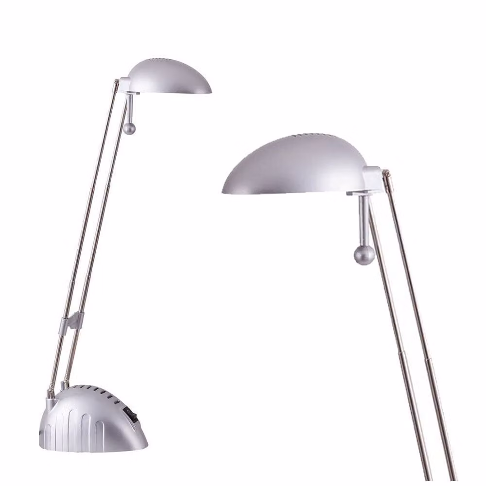 Rabalux 4335 Ronald lampada da tavolo, 5W, 6400K, 350lm, argento, bianco freddo, standard, 28cm