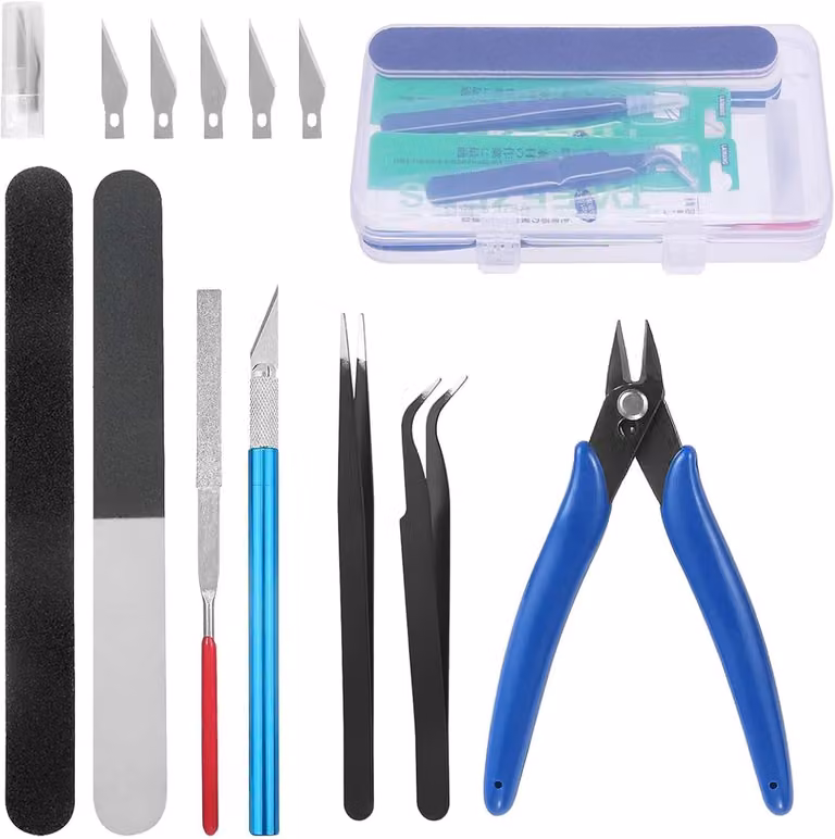 Kit di strumenti per modellismo Gundam - Set di strumenti base per modellisti, ideale per la costruzione di modelli di hobby