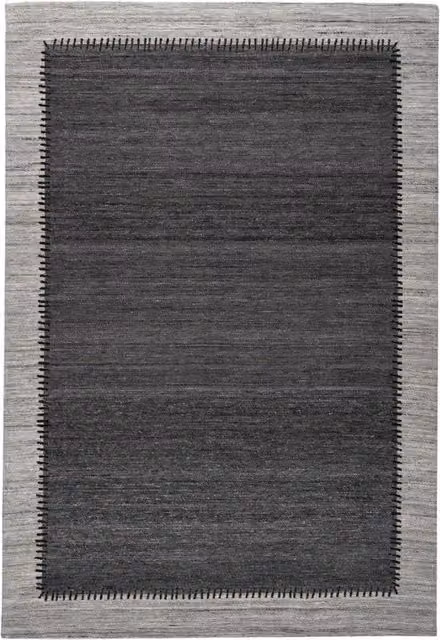 Tappeto Phoenix 300 Kendra Home in Lana e Cotone Antracite e Grigio – 1