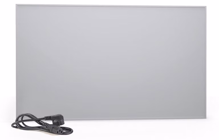 Riscaldatore a infrarossi da 600W, modulo di espansione, grado di protezione IP44, alluminio, 60 x 100 cm, bianco