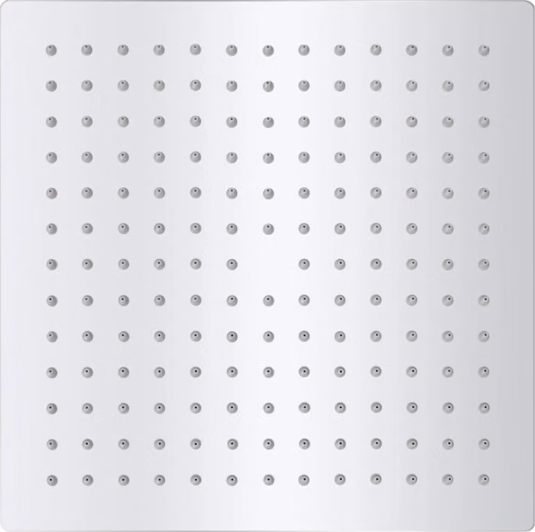 Testa Doccia a Pioggia in Acciaio Inossidabile 25x25cm Quadrata