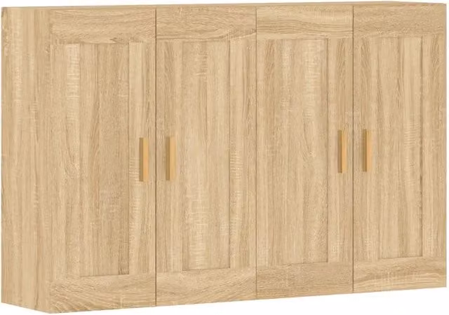 Armadietti a Parete 2 pz Rovere Sonoma in Legno Multistrato CFW4840862