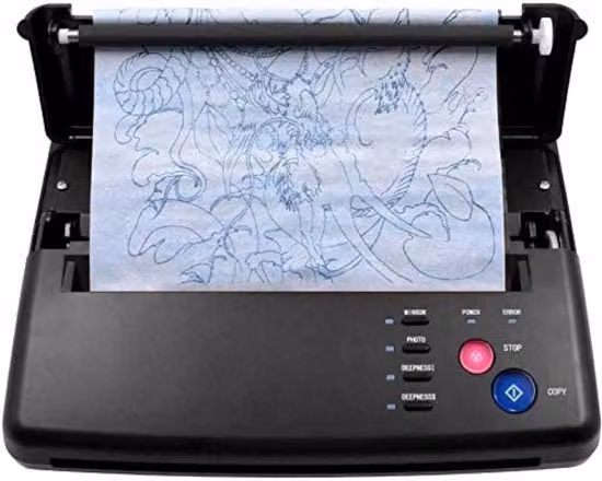 Stampante termica per stencil da tatuaggio Louvains colore nero