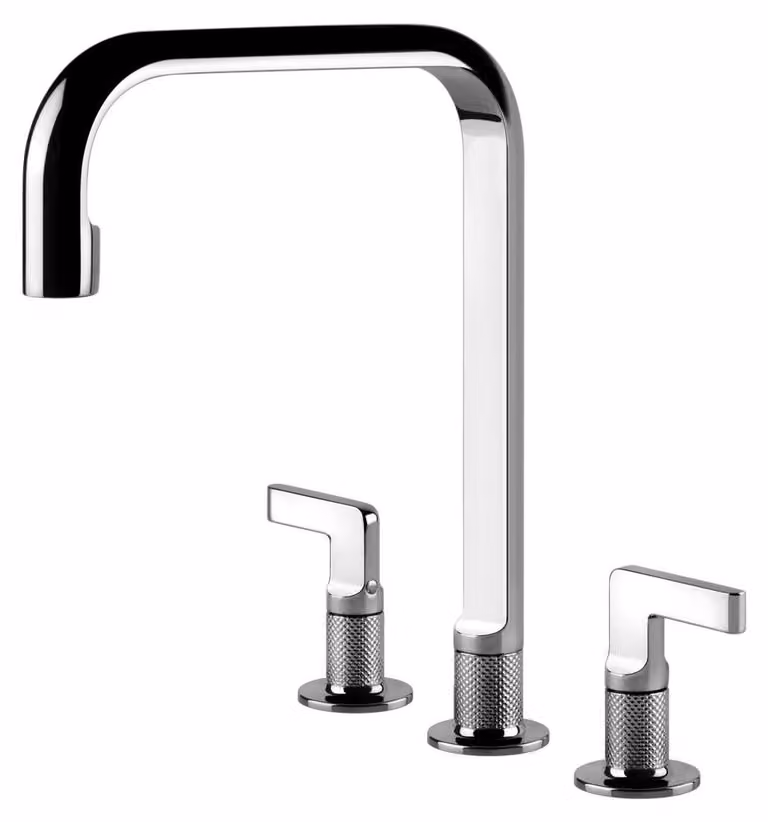 Gessi 58701, Comando a leva, Cromo, Rubinetteria a sfera, Doppio, 3/8", 120°