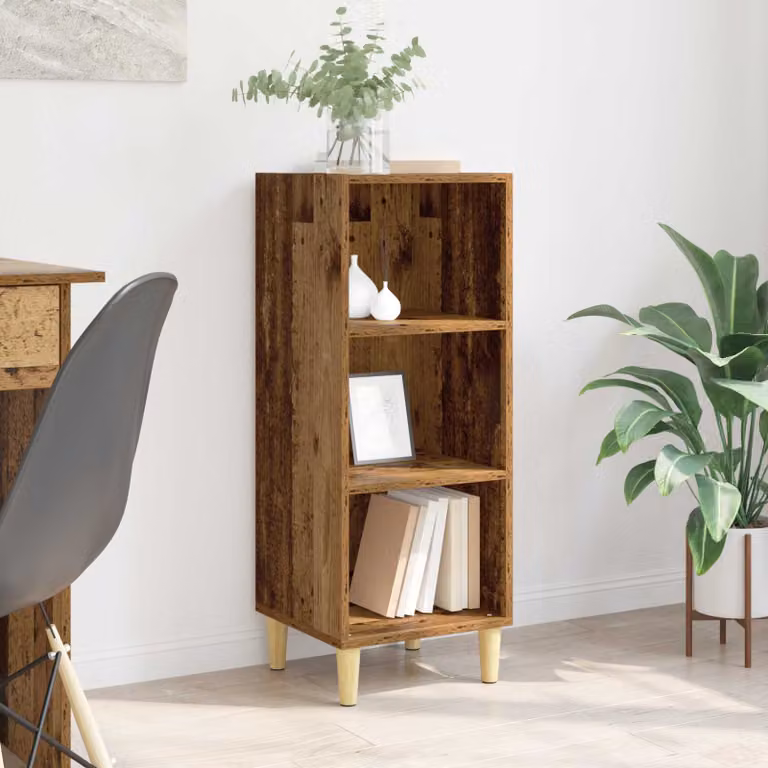 Credenza vidaXL in legno vecchio marrone, L 34,5 cm x P 32,5 cm x H 90 cm