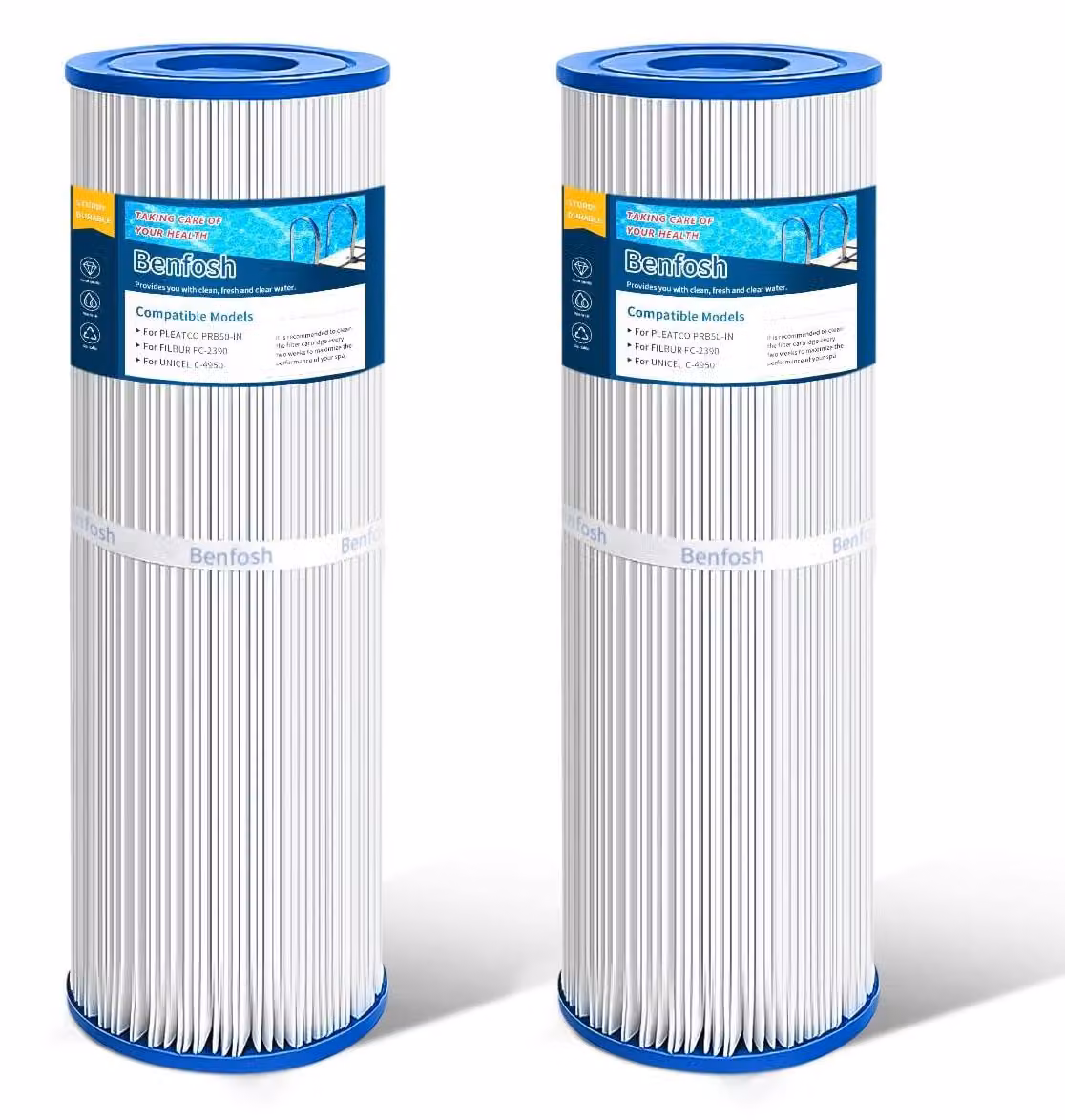 Solidchoice - Set di filtri di ricambio per spa, compatibili con Whirlpool, dimensioni 5 x 13 cm, confezione da 2