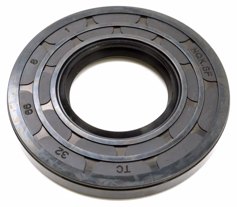 Guarnizione radiale per albero, 32x66x8 mm, in NBR70, conforme alla norma DIN 3760 (2 pezzi)