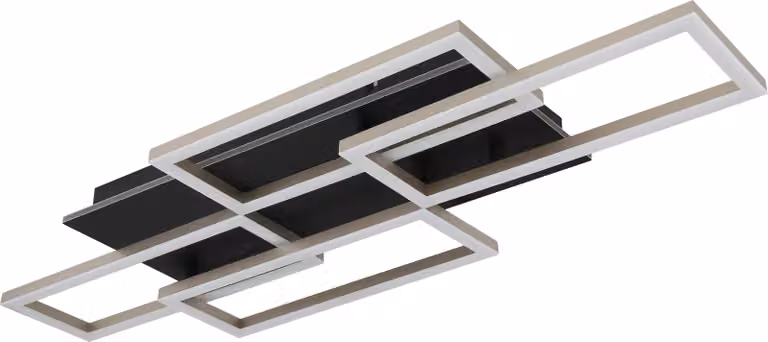 Plafoniera LED, antracite, telecomando, CCT, L 87,5 cm