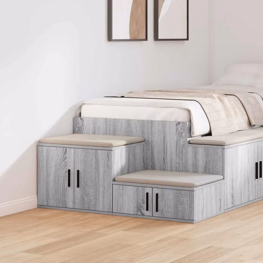 Armadio 2 ante DESIGN IN Grigio Sonoma in legno multistrato, L: 127 cm, P: 41 cm, H: 40 cm