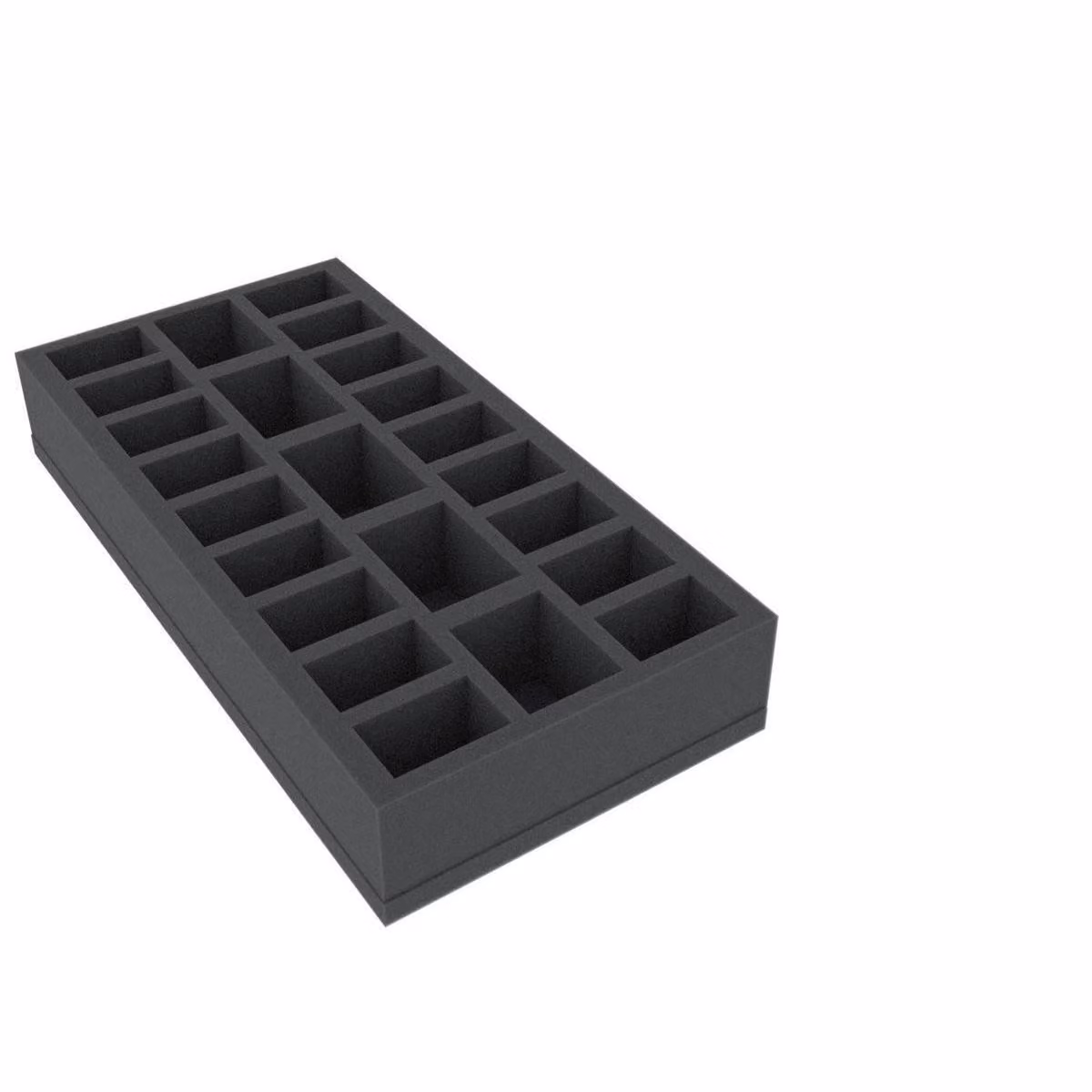 Inserto in schiuma 295 x 147,5 x 50 mm per giochi da tavolo con 23 scomparti