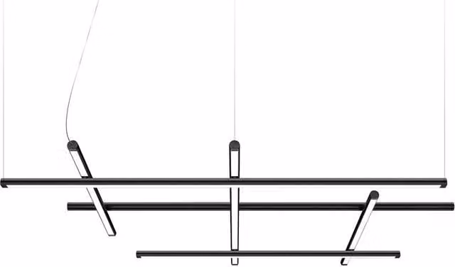 Lampada a sospensione LED Panzeri Hilow con tecnologia dimmabile e regolazione altezza in metallo disponibile in bianco, nero, bronzo o oro/ottone