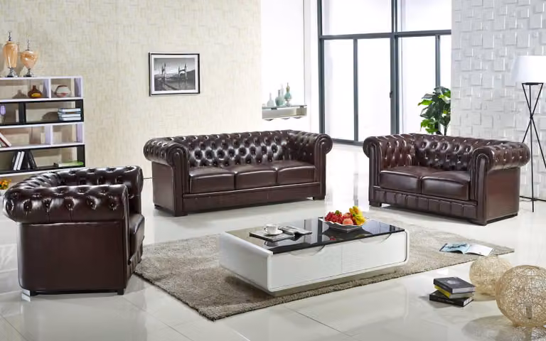 Sofagarnitur 321 Sitzer Set Sofa Polster Couch Leder Relax Wohnzimmerset sofas