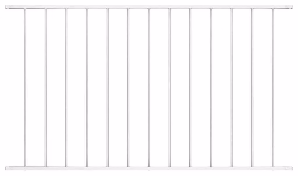 Recinzione per giardino in acciaio con rivestimento a polvere, dimensioni 1,7 x 1,17 metri