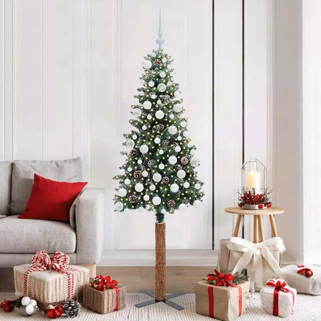 Maison Exclusive - Albero di Natale sottile, verde, 180 cm