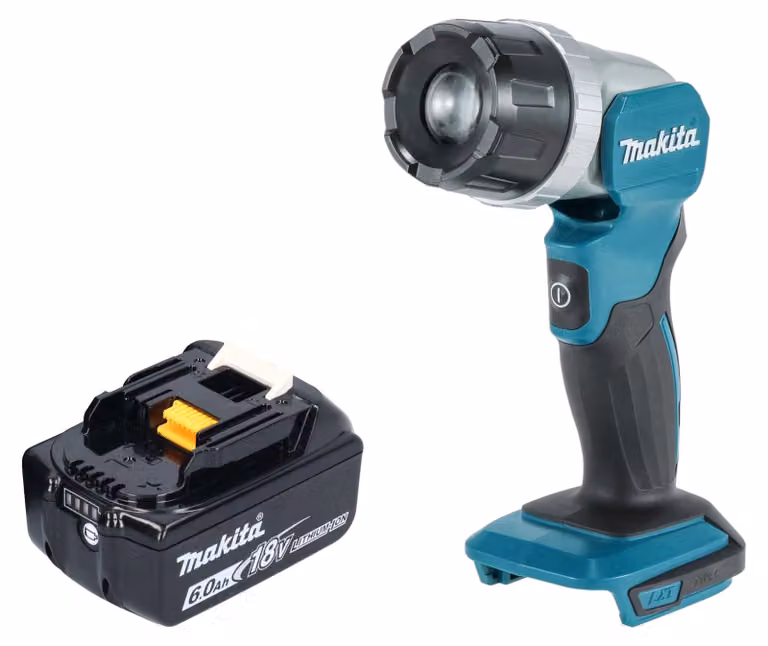 Makita DML 808 G1 Lampada portatile a batteria 14,4 / 18 V 190 lm LED + 1x batteria ricaricabile 6,0 Ah - senza caricabatterie