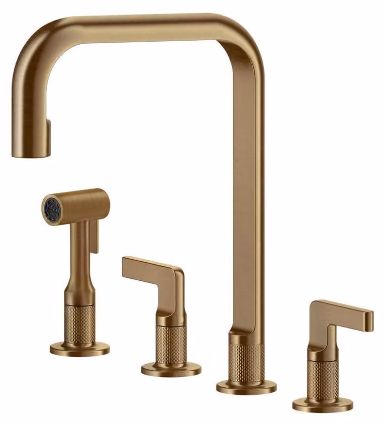 Gessi 58703, Standard, Bronzo, Maniglia a leva, Doppio, 3/8", Tipo U