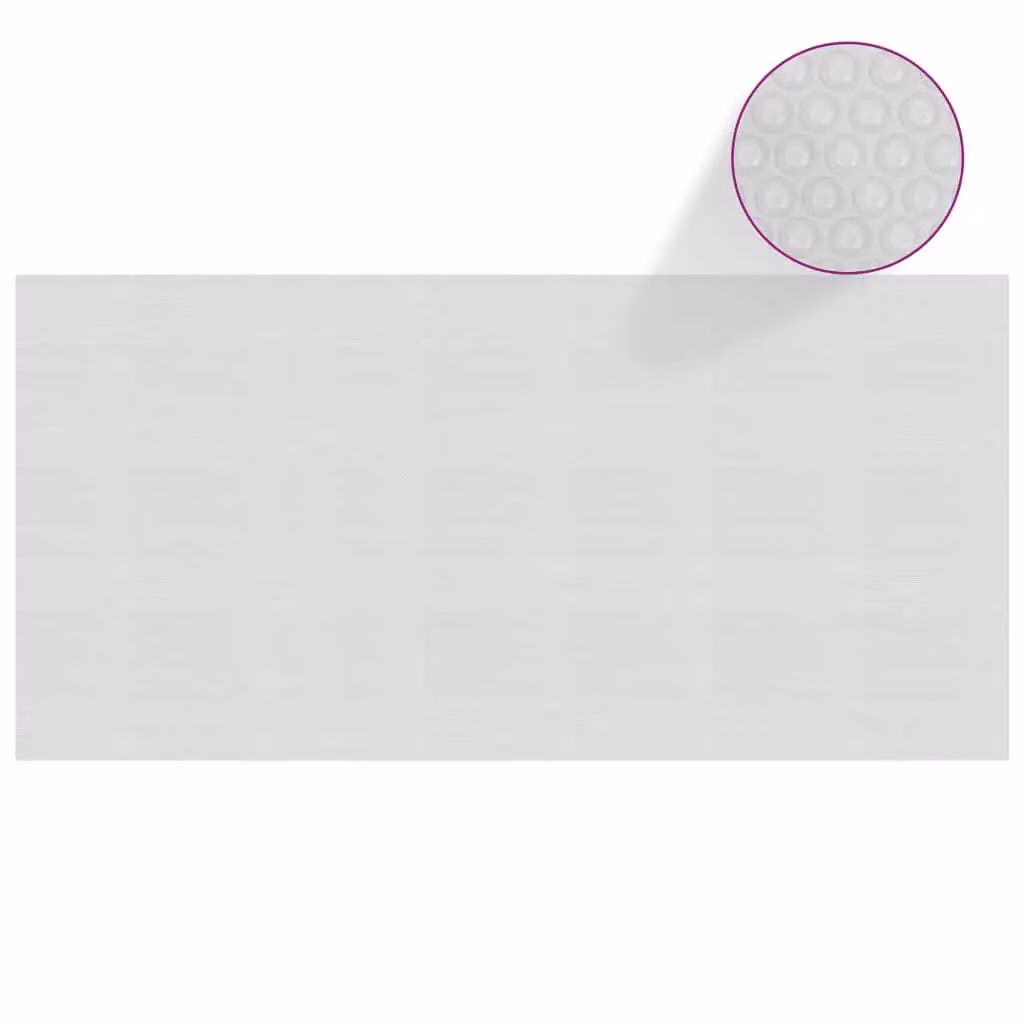 Telone solare per piscina galleggiante PE 450x220 cm grigio
