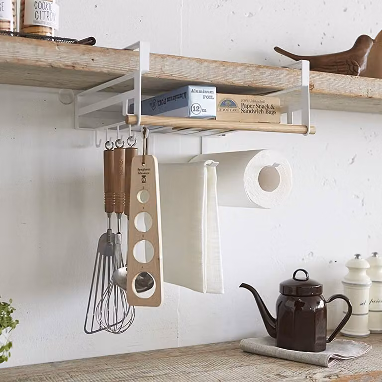 Portautensili da cucina sotto il ripiano multifunzione