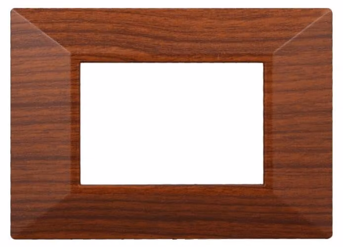 ETTROIT AN90303 Placca Piramide 3P Serie MOON Colore Radica Compatibile Con Bticino Axolute