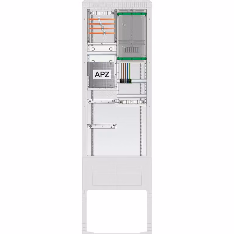 Colonnina di collegamento contatore ABN 1 ZP, APZ, 4 poli HLAK 25 mm², IP54 con copertura ZP, SZ205ZA1401