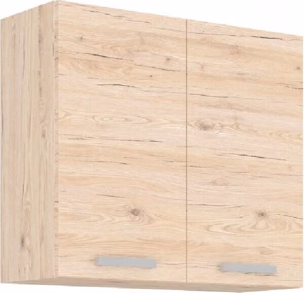 Armadietto superiore da cucina BERIT - larghezza 80 cm, rovere bordeaux