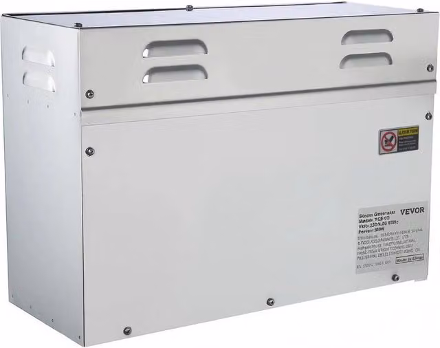 Generatore Vapore Elettrico 9000W Sauna Domestica Serbatoio 6L 220V 35-55 Gradi Idromassaggio