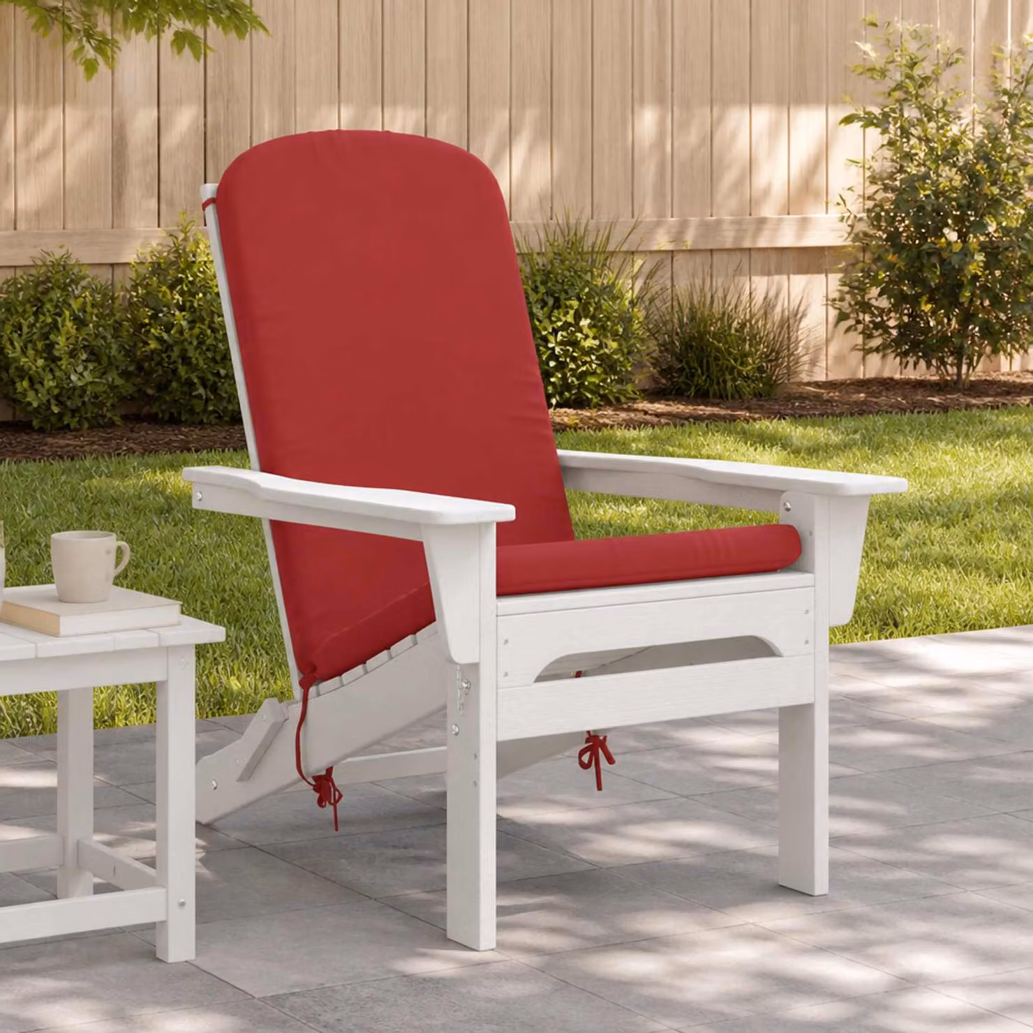 vidaXL Cuscino per Lounger Sole GEMERT Rosso, 100% Poliestere, Lavabile e Resistente ai Raggi UV
