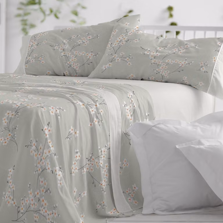 Set di lenzuola Blanco per letti da 90 cm di larghezza (+ altre misure disponibili), 50% poliestere, 50% cotone, 531 cm, colore verde giada (90 x 190/200 cm)