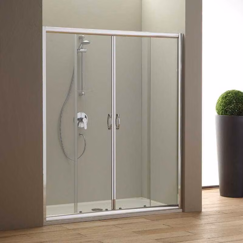 Porta nicchia doccia 170 cm giada cristallo trasparente
