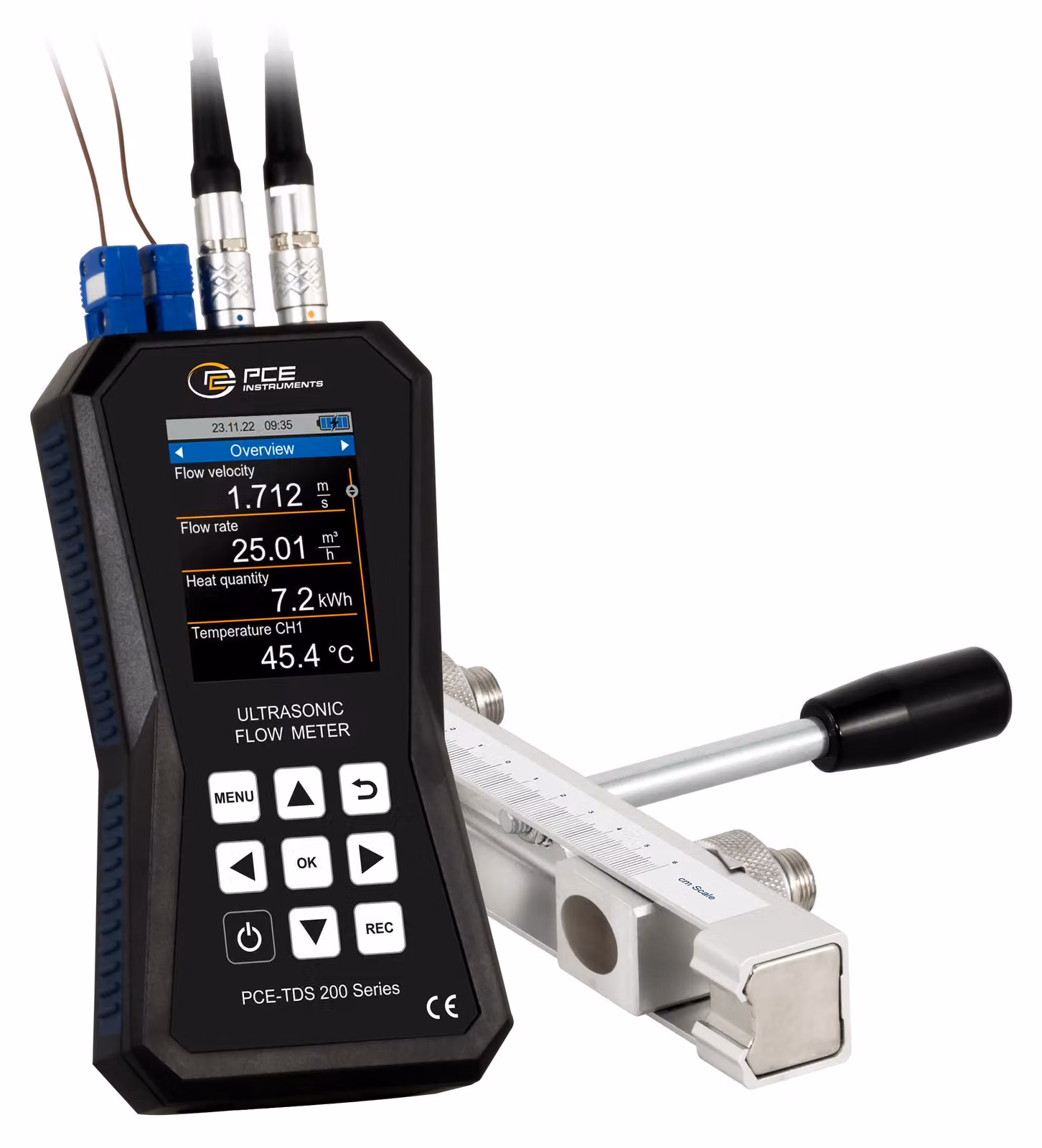 Misuratore di portata a ultrasuoni PCE Instruments modello PCE-TDS 200+ SR