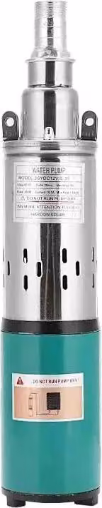 Pompa per acqua di pozzo, portata 20 l/min, prevalenza 45 m, DC, verde, 24V 35m 250W