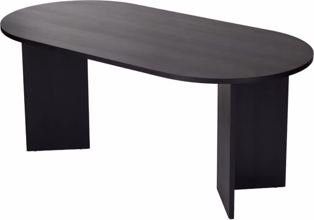 Tavolo da pranzo in legno "Sablin" - 180 x 89 x 75 cm - Legno nero