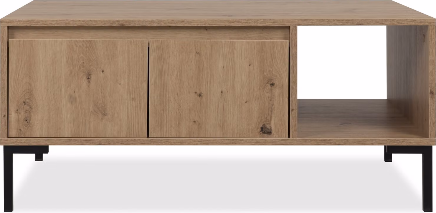 Calicosy - Tavolino 2 ante 1 nicchia L100 cm - Plock