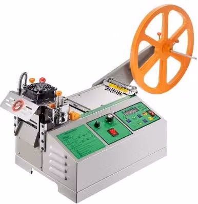 VEVOR Macchina per Taglio Automatico di Nastri con Cerniera, Temperatura Regolabile e Schermo LCD, Grigia