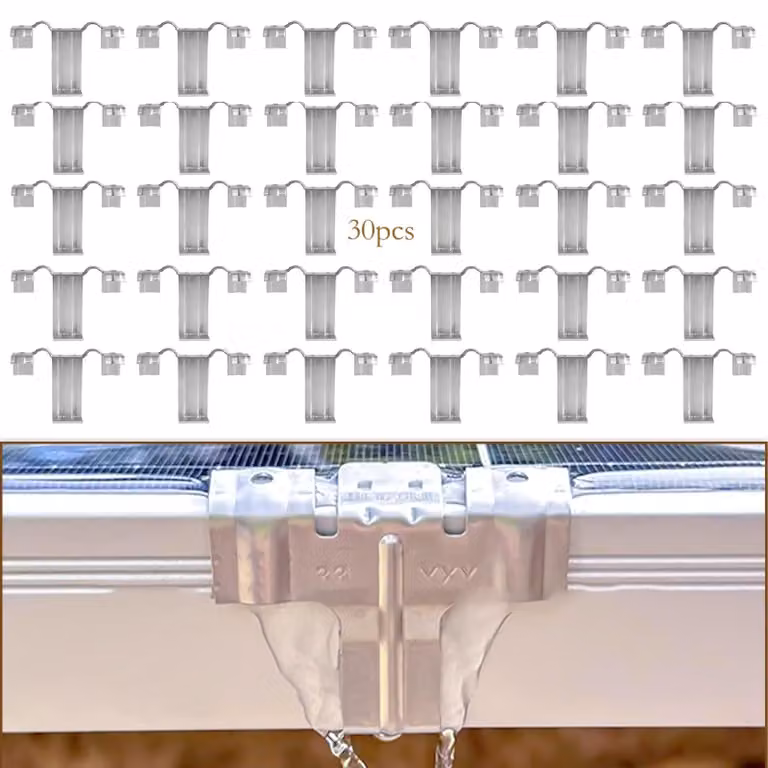 Clip di scarico dell'acqua per pannelli solari, confezione da 30 pezzi, acciaio inossidabile